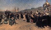 Ilya Repin A Religious Procession in kursk province Spain oil painting artist